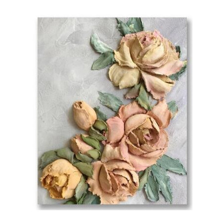  – Beata Rose und Pfingstrosen Diamond Painting Blumen