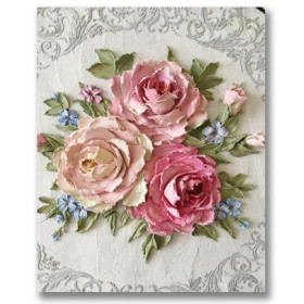  Rose Et Pivoine Melissa Diamond Painting Fleurs