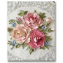  Rosa Blumen und Pfingstrose Melissa Diamond Painting Blumen