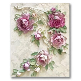  Rose Et Pivoine Nora Diamond Painting Fleurs