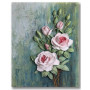  Roze bloemen en pioenroos Oda Diamond Painting bloemen