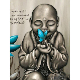 Pittura a diamante Buddha Hanuman Diamond Painting Religioni