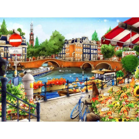 Pittura a diamante Paesaggio della città di Columbus Diamond Painting Città & Villaggi