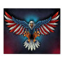 Pittura con diamanti Aquila americana patriottica Diamond Painting Uccelli