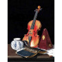  Violine auf einem Tisch Diamond Painting Musik