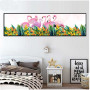  Flamant Rose Et Fleurs Diamond Painting Oiseaux