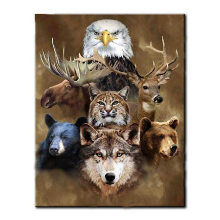  De geesten van het bos Diamond Painting Vogels