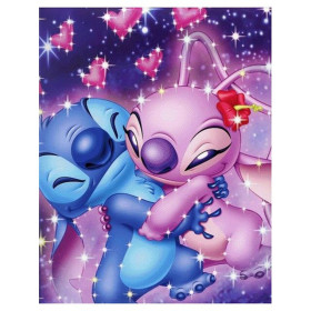  Uomo disegnato con un abbraccio Diamond Painting Cartoni Animati