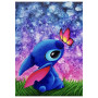  Man Drawn Butterfly on Nose Cartoon Diamond Painting