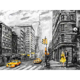  Paris Streetscape Taxis Diamond Painting Cities & Villages