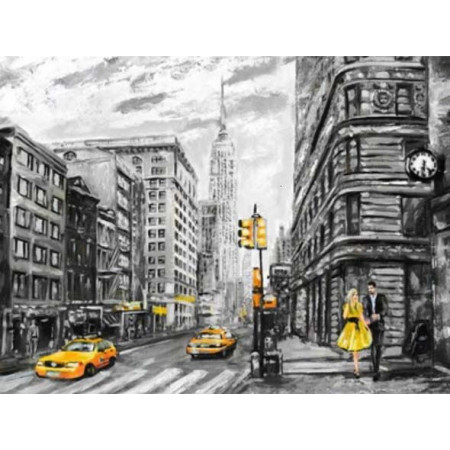  Pariser Straßenbild-Taxis Diamond Painting Städte & Dörfer