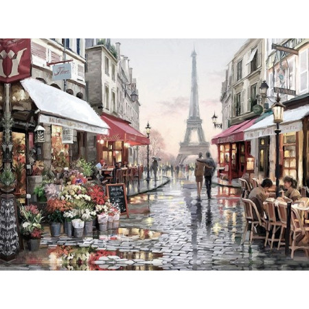  Paris City Center Streetscape Diamond Painting Cities & Villages