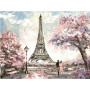  Paris Streetscape Eiffel Tower Diamond Painting Cities & Villages