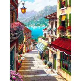  Grino Streetscape Diamond Painting Cities & Villages