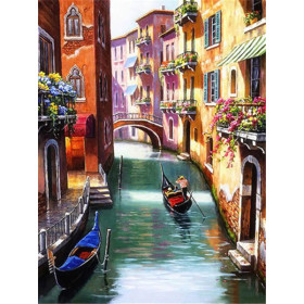 Atolie Straßenbild Diamond Painting Städte & Dörfer