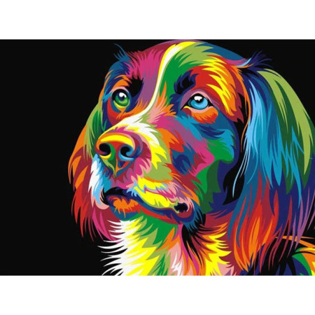  Pop Art Dog Portrait Diamond Painting Dogs