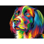  Portrait de Chien Pop Art Diamond Painting Chiens