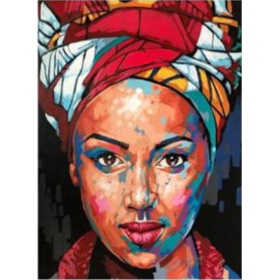  Donna africana Aya Diamond Painting Donna del Mondo