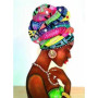  Afrikaanse vrouw Asma Diamond Painting Vrouw van de Wereld
