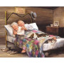  Older Couple in Bed Diamond Painting Elderly Person