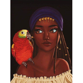  Afrikanische Frau Malya Diamond Painting Frau der Welt