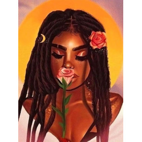 African Woman Mariama Diamond Painting Woman of the World