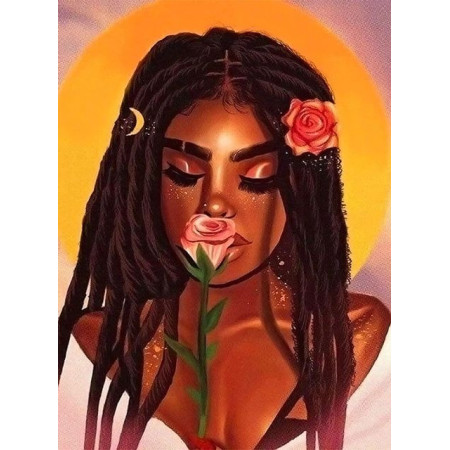  African Woman Mariama Diamond Painting Woman of the World