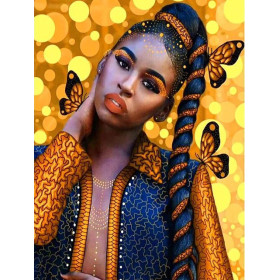  African Woman Fanta Diamond Painting Woman of the World