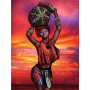  Afrikanische Frau Oumou Diamond Painting Frau der Welt