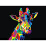  Girafe Pop Art Multicolore Giraffe Diamond Painting