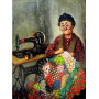  Alte Schneiderin Diamond Painting Ältere Person
