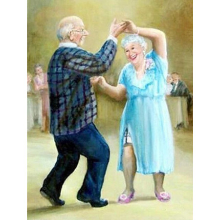  Older Couple Dancing Diamond Painting Elderly Person