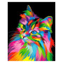 Gatto dipinto a diamante: il ritratto pop art Diamond Painting Gatti