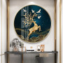 Cerf d'Or et Envolée de Colombes Diamond Painting Élans