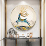  Goud en azuur gemarmerde Stag Diamond Painting Elanden