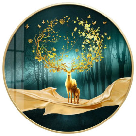  Le Cerf d'Or et son Faon Diamond Painting Élans