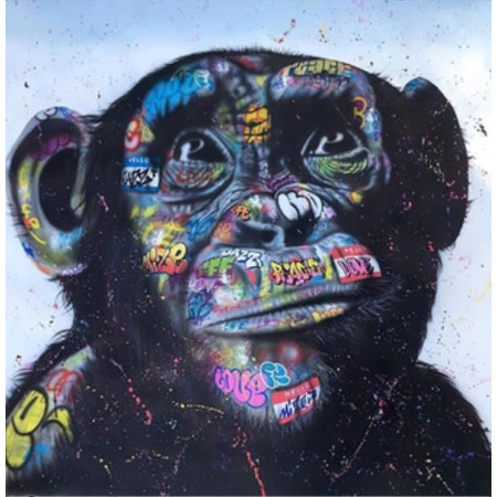  Monkey Street Art Graffiti Diamond Painting