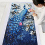  Pfau: Der Blaue Pfingstrose Diamond Painting Pfauen