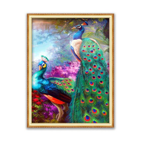  Pfauen : Das Königliche Paar Diamond Painting Pfauen
