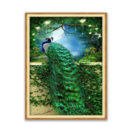 Diamantschilderij Paon : Midzomernachtsdroom Diamond Painting Pauwen