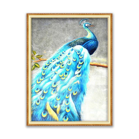  Le Joyau d'Azur Diamond Painting Paons
