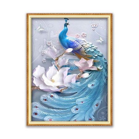  Peacock: The Porcelain Peacock Peacock Diamond Painting