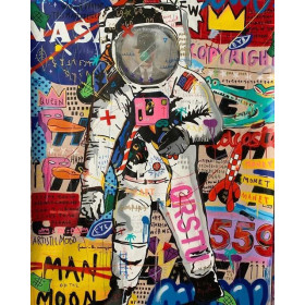  Graffiti di astronauti Graffiti con pittura a diamante