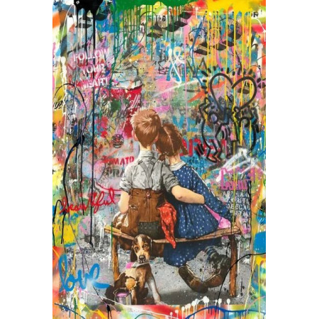  Graffiti Liefde Kinderen Diamond Painting Graffiti