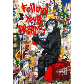 – Sitzender Affe Graffiti Diamond Painting Graffiti