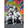  Graffiti Kuss Liebe Kinder Diamond Painting Graffiti