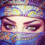  Arabische vrouw Alya Diamond Painting Vrouw van de Wereld