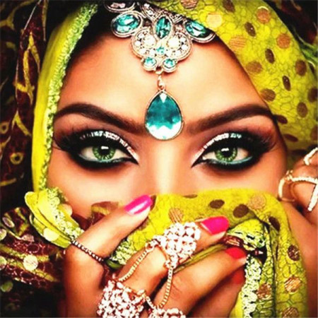  Arabische Frau Maryam Diamond Painting Frau der Welt