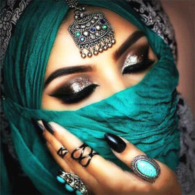  Arabische vrouw Manël Diamond Painting Vrouw van de Wereld