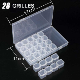 Aufbewahrungsbox mit Diamant-Strasssteinen Zubehör für Diamond Painting